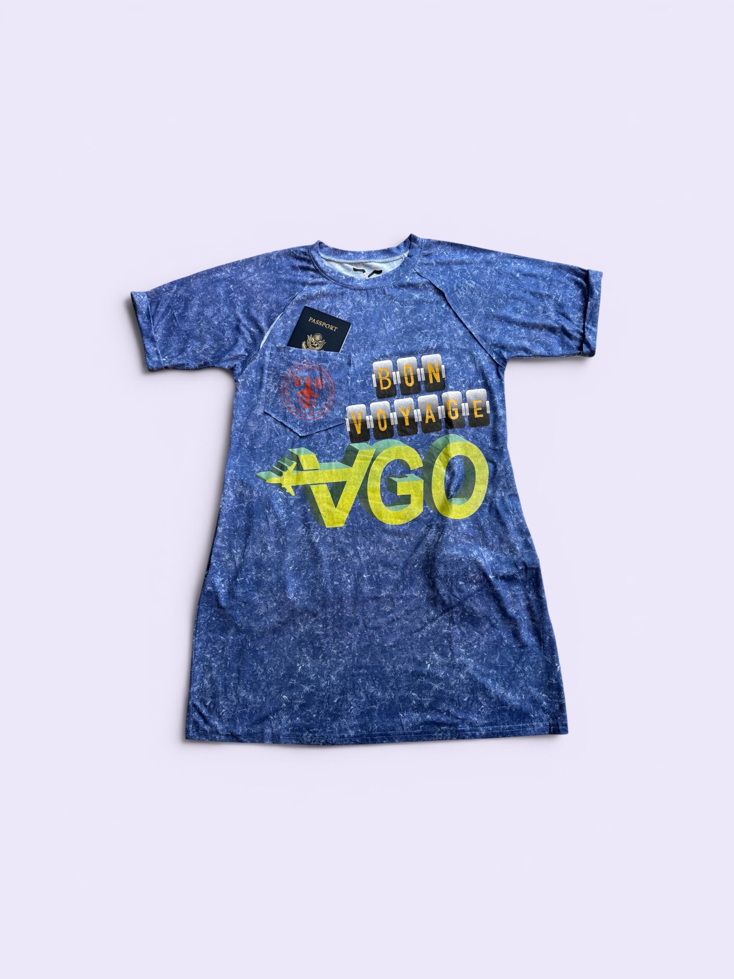 VGO Brand "Baggage Claim" T-Dress